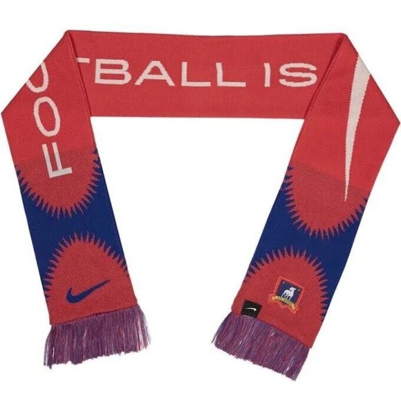 Nike AFC Richmond Ted Lasso BCS Local Verbiage Football is Life Scarf Navy Blue - Picture 2 of 2